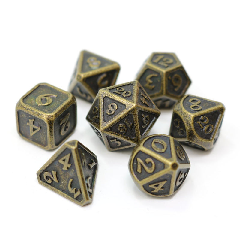 Die Hard Dice Mythica Dice Set - Dark Gold