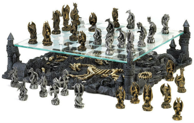 Chess Set 3d Dragon/knight (everest)