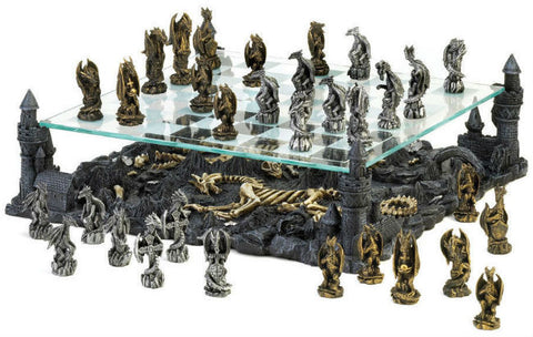 Chess Set 3d Dragon/knight (everest)