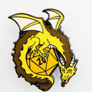 Dice Dragons Pin: Gold