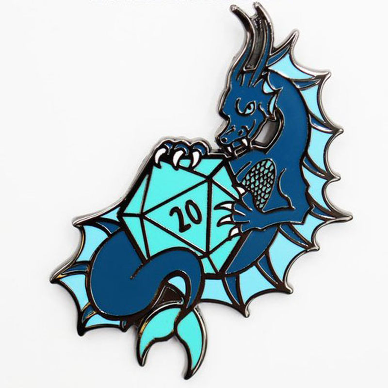 Dice Dragons Pin: Water