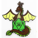 Dice Dragons Pin: Earth
