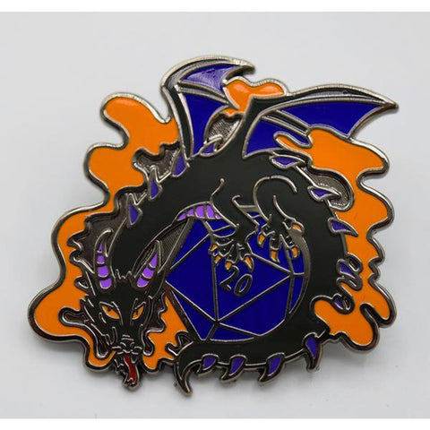 Dice Dragons Pin: Smoke