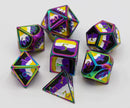 Non-Binary Pride Metal Dice Set
