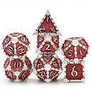Dagger of Venom: Silver Ruby RPG Metal Dice Set