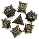 Ancient Bronze Flail RPG Metal Dice Set