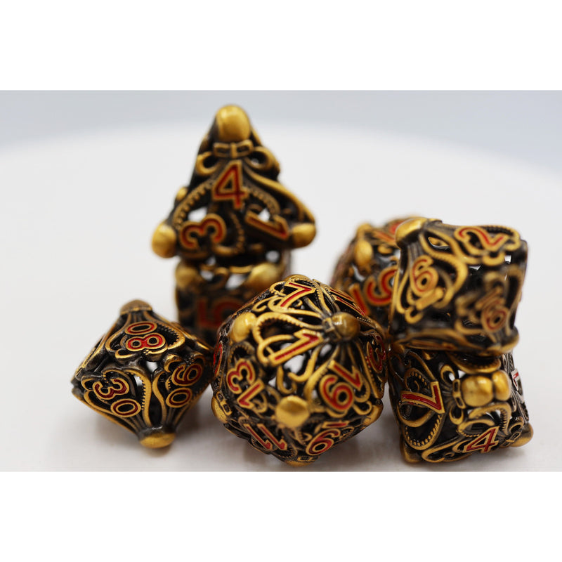 Mind Eater Hollow Gold RPG Dice Set