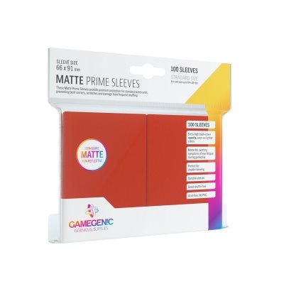 Gamegenic Sleeves: Matte Prime Red (100)