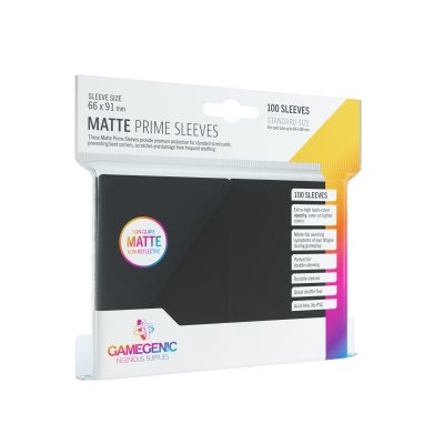 Gamegenic Sleeves: Matte Prime Black (100)