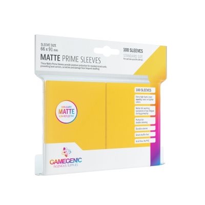 Gamegenic Sleeves: Matte Prime Yellow (100)
