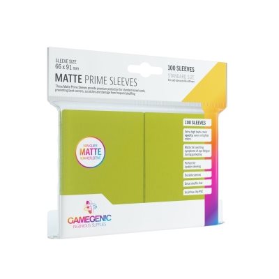 Gamegenic Sleeves: Matte Prime Lime (100)
