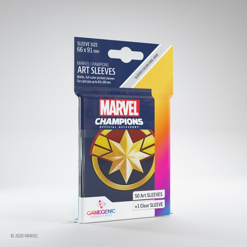 Gamegenic Sleeves: Marvel Champions Captain Marvel (50)