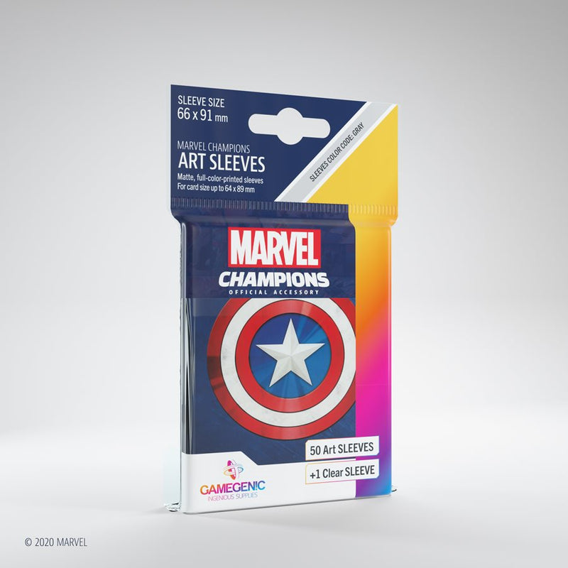 Gamegenic Sleeves: Marvel Champions Captain America (50)