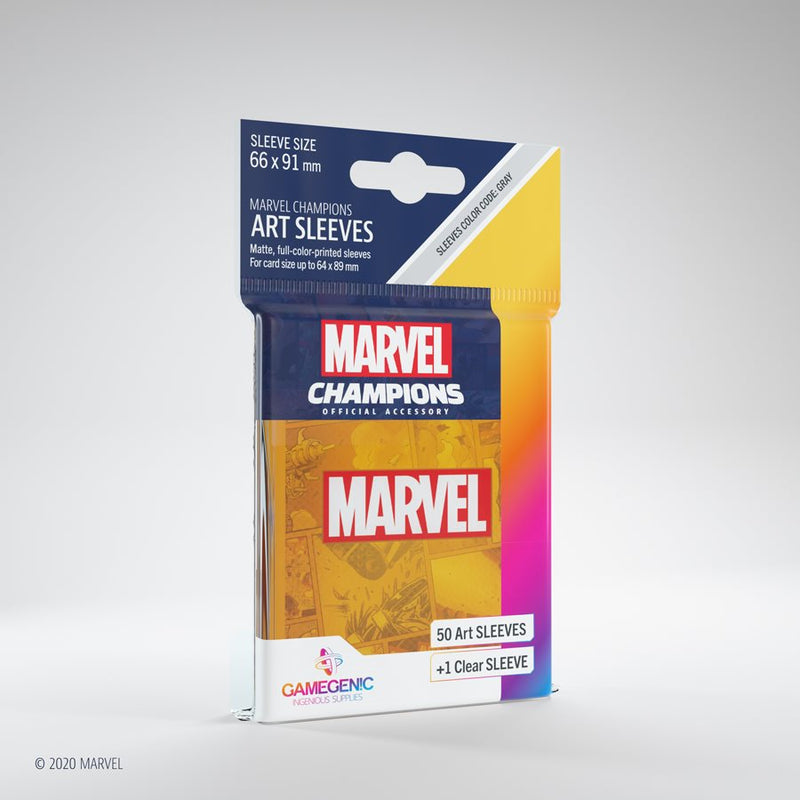 Gamegenic Sleeves: Marvel Champions Marvel Logo Orange (50)