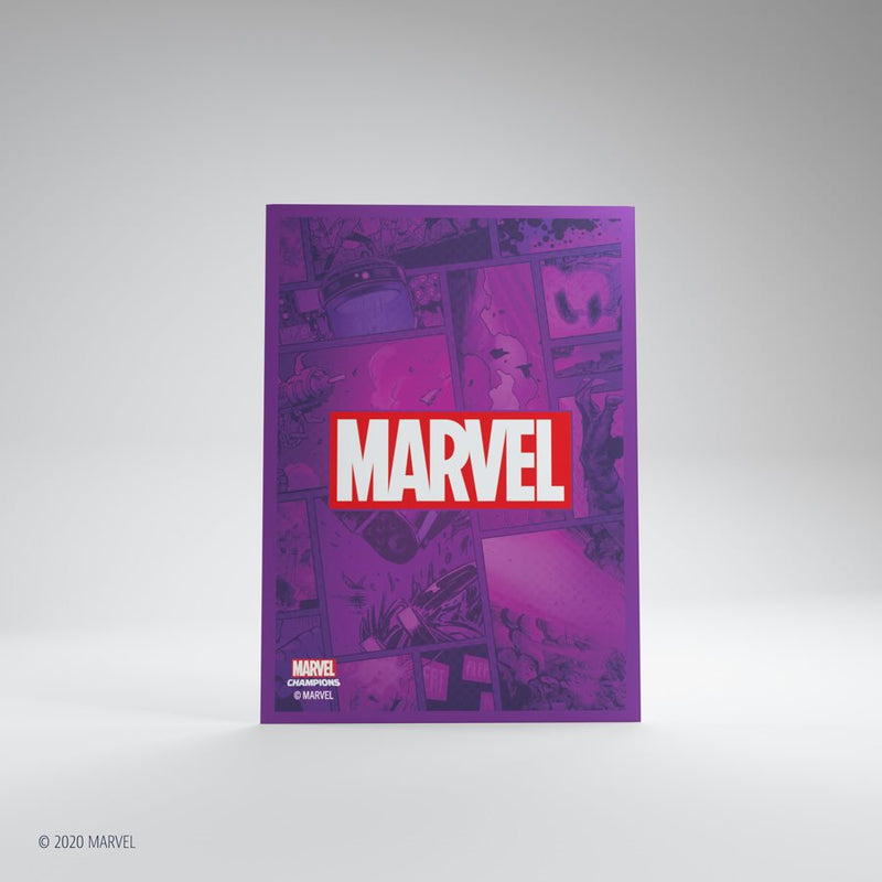 Gamegenic Sleeves: Marvel Champions Marvel Logo Purple (50)