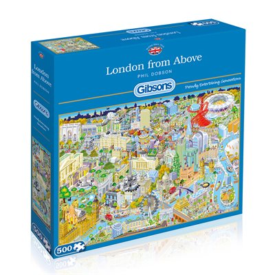 Gibsons Puzzle 500 London From Above