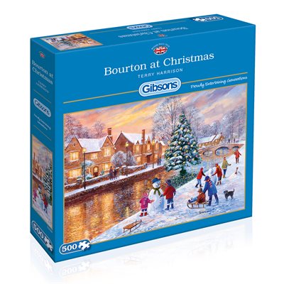 Gibsons Puzzle 500 Bourton At Christmas