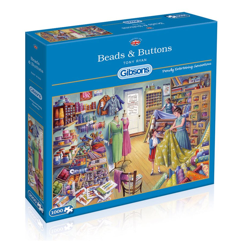 Gibsons Puzzle 1000 Beads & Buttons