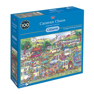 Gibsons Puzzle 1000 Caravan Chaos