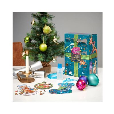 GIbsons Puzzle Merry Mischief Advent Calendar Jigsaw Puzzle