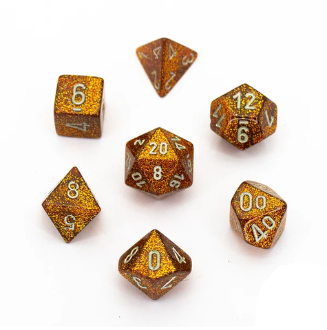 Chessex Poly Glitter Gold/silver