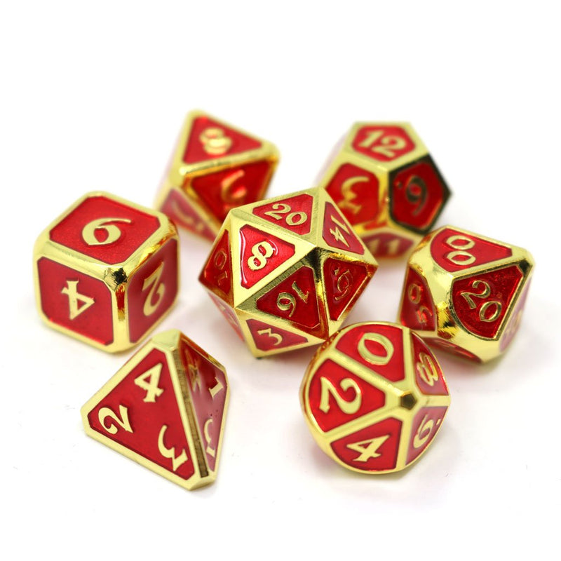 Die Hard Dice Mythica Dice Set - Gold Ruby