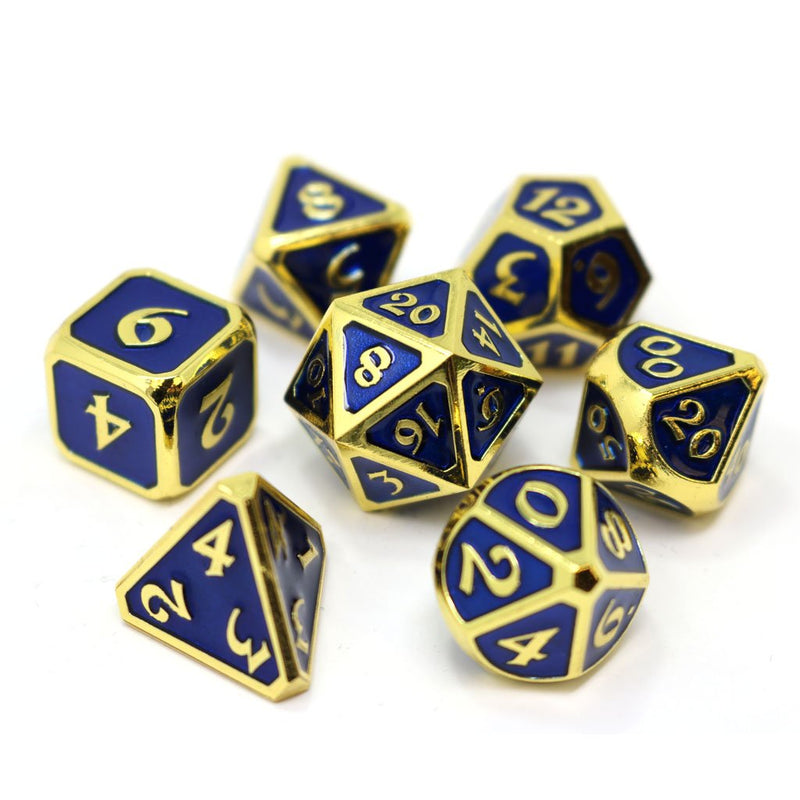 Die Hard Dice Gemstone Dice Set Gold Sapphire