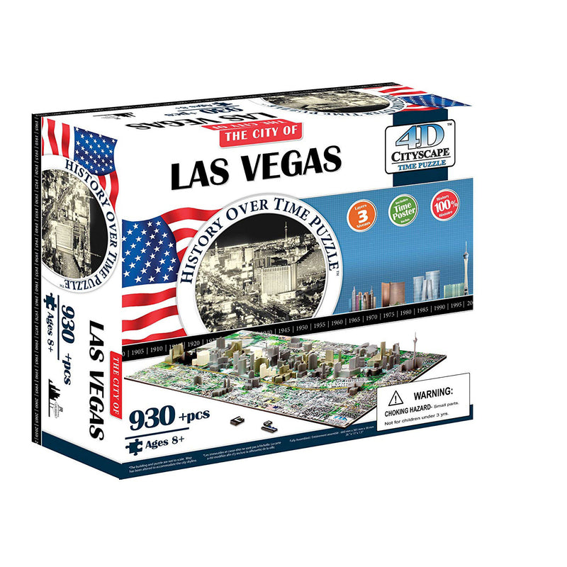 Puzzle Cityscape 4d 930 Piece Las Vegas