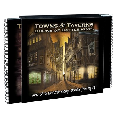 RPG Loke Towns & Taverns Book of battle Mats