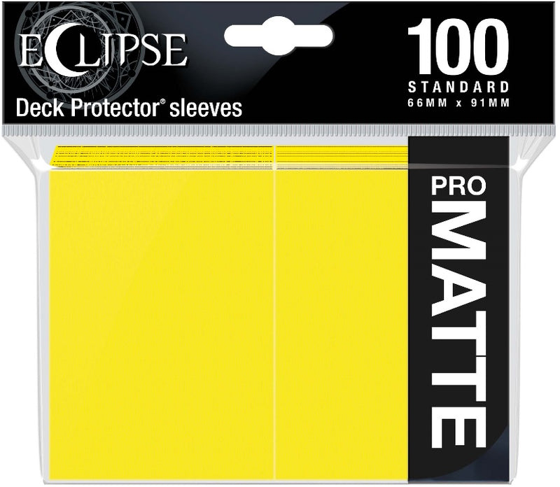 Ultra PRO Sleeves: Eclipse Matte Lemon Yellow (100)