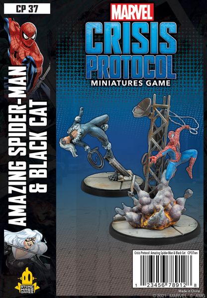 Mcp37 Marvel Crisis Protocol Spiderman and Black Cat Character Pack