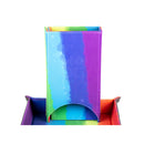 Fold Up Dice Tower - Rainbow