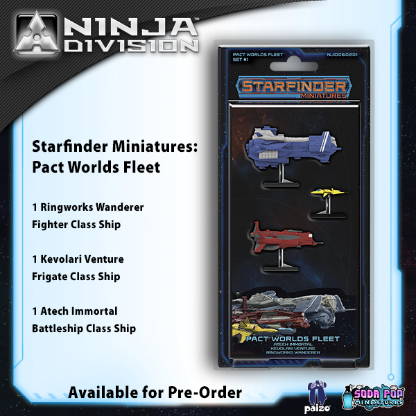 Starfinder Minis Pact Worlds Fleet Set 1