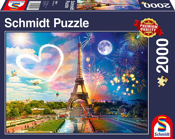 Schmidt Puzzle 2000 Paris, Day and Night