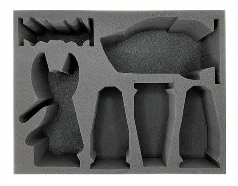 Battle Foam Necron Szarekh The Silent King, Convergence of Dominion and C'tan Shard of the Void Dragon Foam Tray 4"