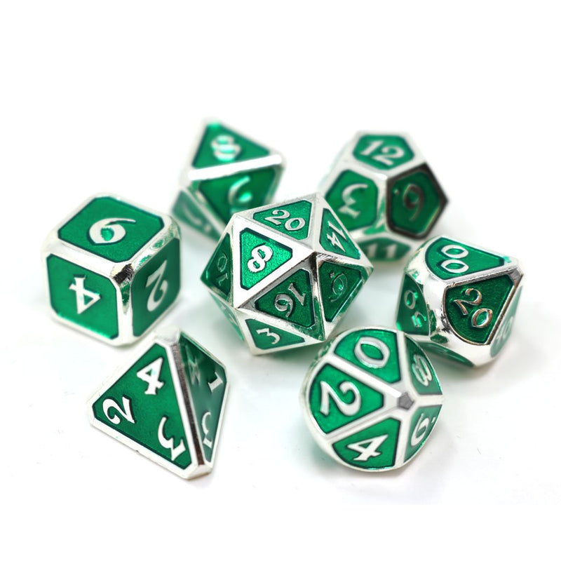 Die Hard Dice Set - Platinum Emerald