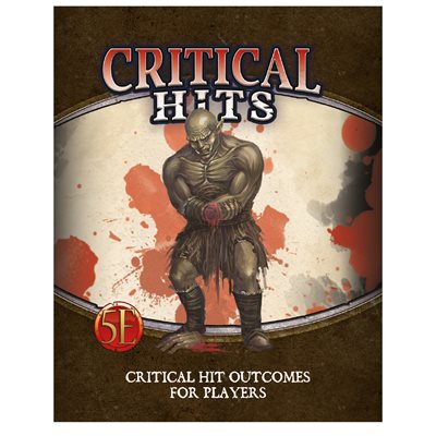 Dungeons and Dragons 5th Edition Critical Hit Deck for Players