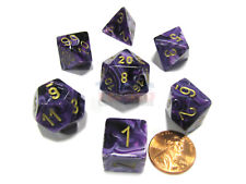 Chessex Poly Vortex Purple/gold