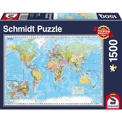Schmidt Puzzle 1500 The World