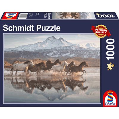 Schmidt Puzzle 1000 Horses In Cappadocia