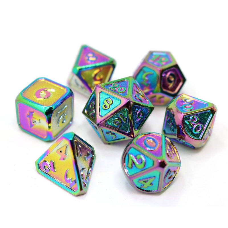 Die Hard Dice Mythica Dice Set Scorched Rainbow