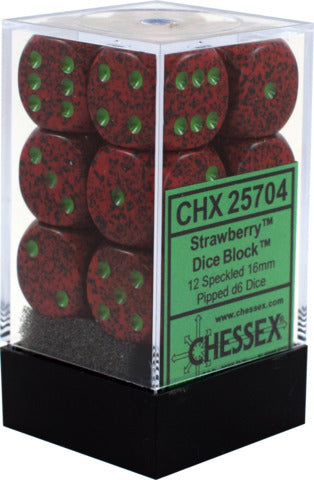 Chessex 12d6 Speckled Strawberry