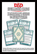 Dungeons and Dragons 5th Edition Spellbook Cards Xanathar's Guide