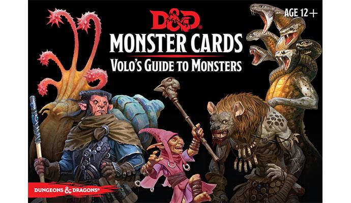 Dungeons and Dragons 5th Edition Monster Cards Volo's Guide To Monsters