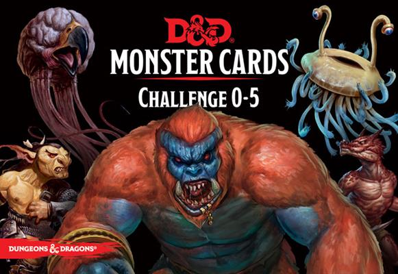 Dungeons and Dragons 5th Edition Monster Cards Challenge 0-5