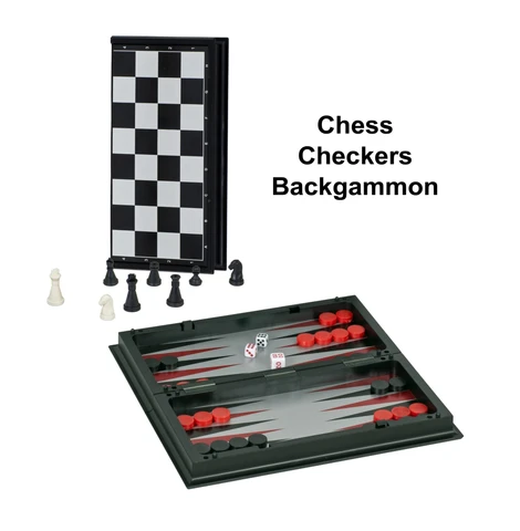 Chess 3-in-1 Combo Magnetic 8" We26-1508