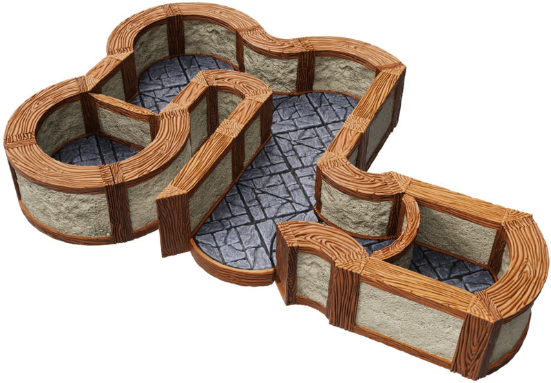 Warlock Tiles: Town and Village Tiles:  1" Angles and Curves Expansion