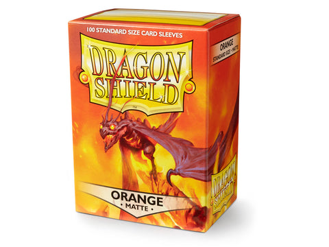 Dragon Shield Sleeves: Matte Orange (100)