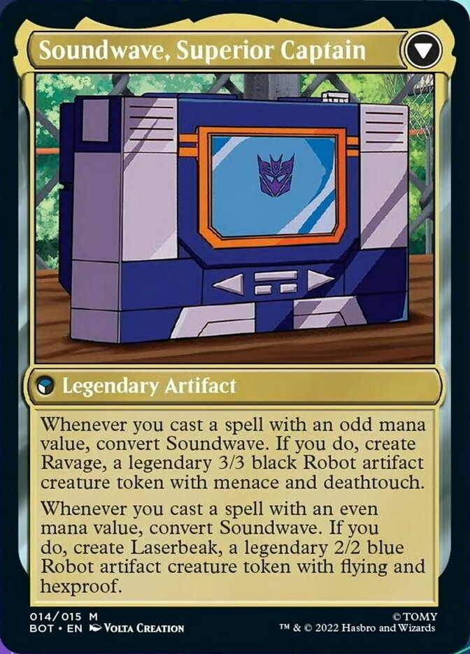 Soundwave, Sonic Spy // Soundwave, Superior Captain [Transformers]