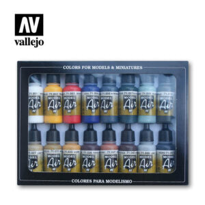 Vallejo Model Air Basic Colour Set (16)